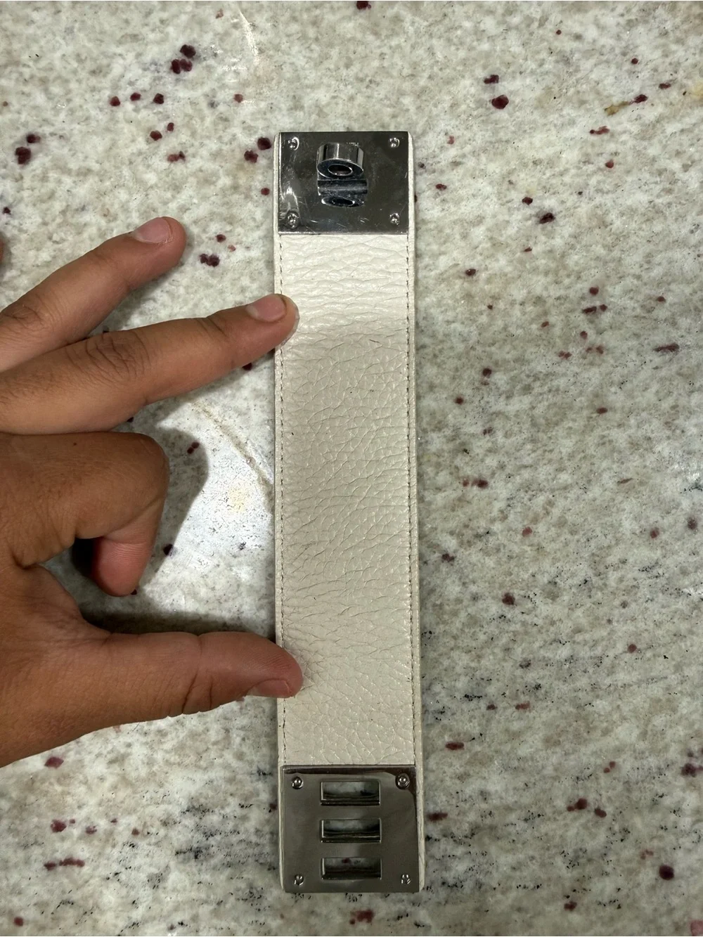 EGA HERMES Kelly Dog Swift Leather Bracelet